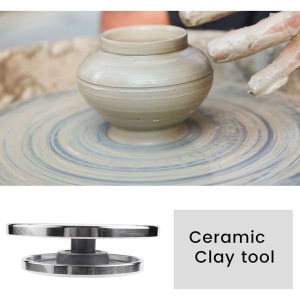 12/15 cm Double-Sided Aluminum Alloy Turntable for Ceramic Clay Sculpture Tray Pottery Wheel Tool