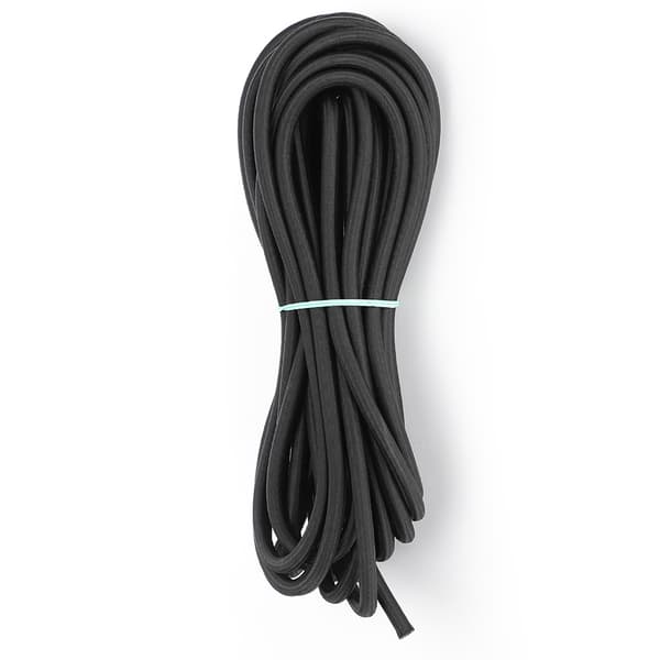 7 mm 10 m / 32,8 fod rundt elastisk reb med stærk elasticitet til tøj DIY Sort