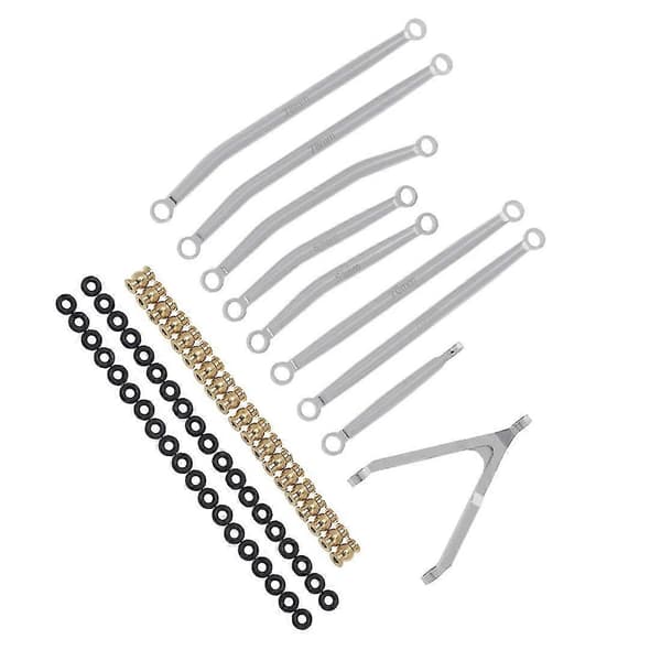 CNC High Clearance Chassis Link og Styrestang til Axial Scx24 Axi00005 Gladiator 1/24 RC Bil