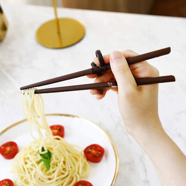 Chopsticks for Adults, Training Chopsticks for Beginners or Students - Right-Handed - Reusable and