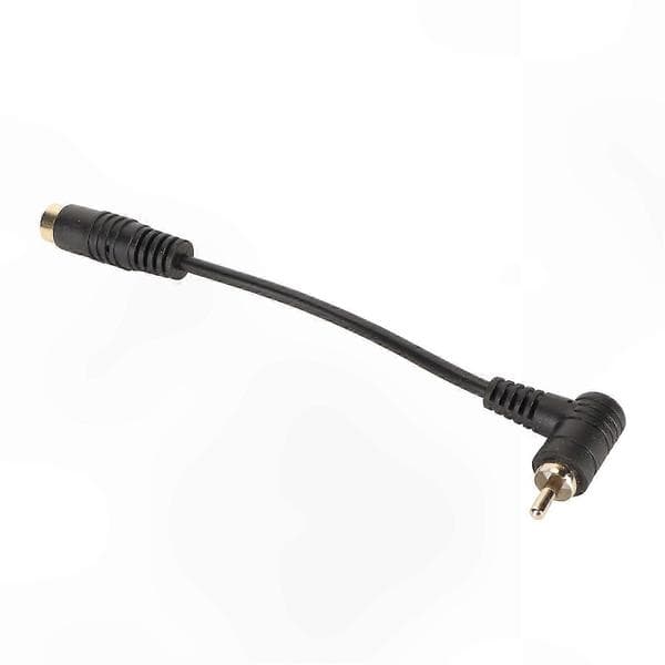 Mini DIN til RCA Komposittadapter - 4-pinners Video til 90° RCA Hankabel