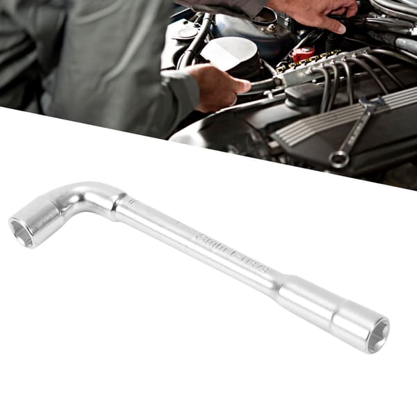 L-type Chrome Vanadium Steel Double Head Elbow Wrench Repair Tool 8mm
