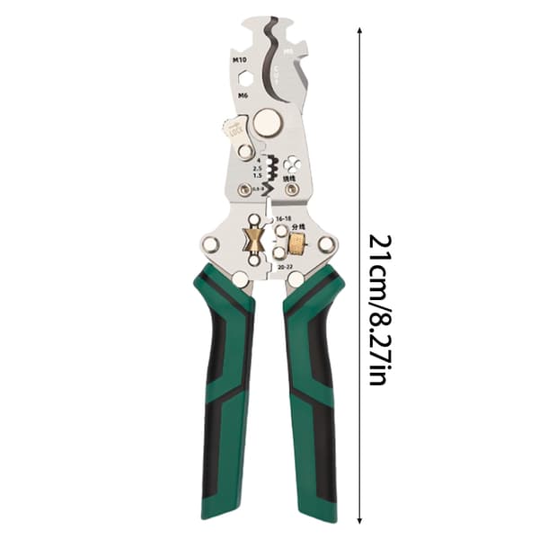 Wire Stripper Wire Stripping and Cutting Tool 210mm for Home and Professional Use