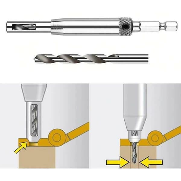 7 Pcs Self-Centering Hinge Drill Bit Set for Doors