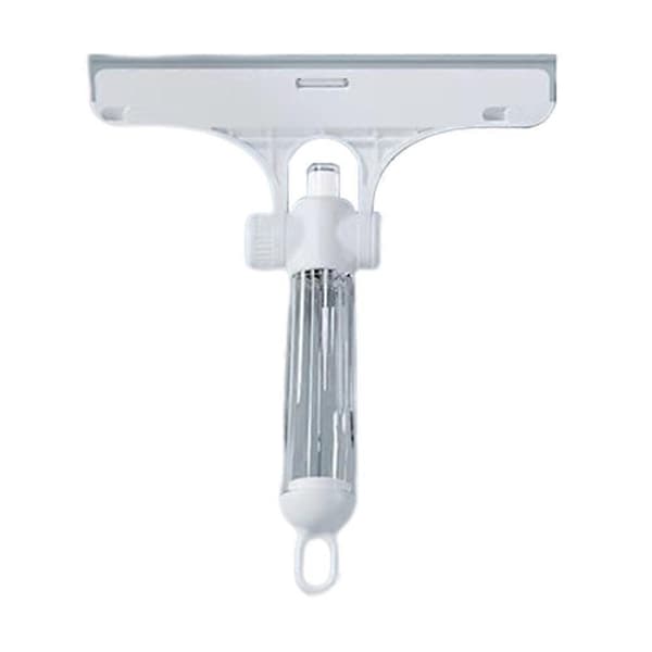4-in-1 Multifunctional Glass Squeegee Soft TPR Scraper Glass Cleaner for Window Cleaning White White