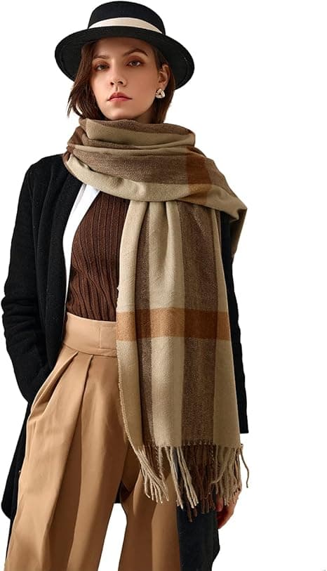 1 st brun sjal kvinnor elegant kashmir pashmina sjalar för höst