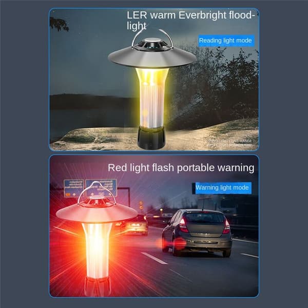 Oppladbar campinglampe, lykt, hodelykt, mini-lommelykt, campingbelysning, mini nød-LED-hodelykt