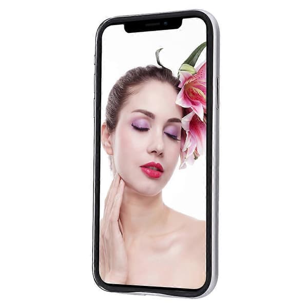 Hardt PC + Mykt TPU Telefondeksel Sklisikkert Støtsikkert Beskyttende Bakdeksel til iPhone X Sølv