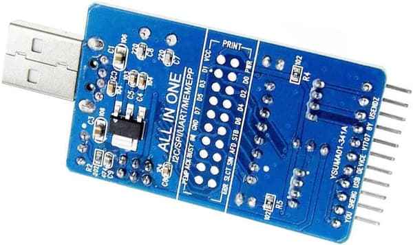 CH341A USB til SPI UART TTL ISP-adapter EPP MEM parallellportkonverterer -