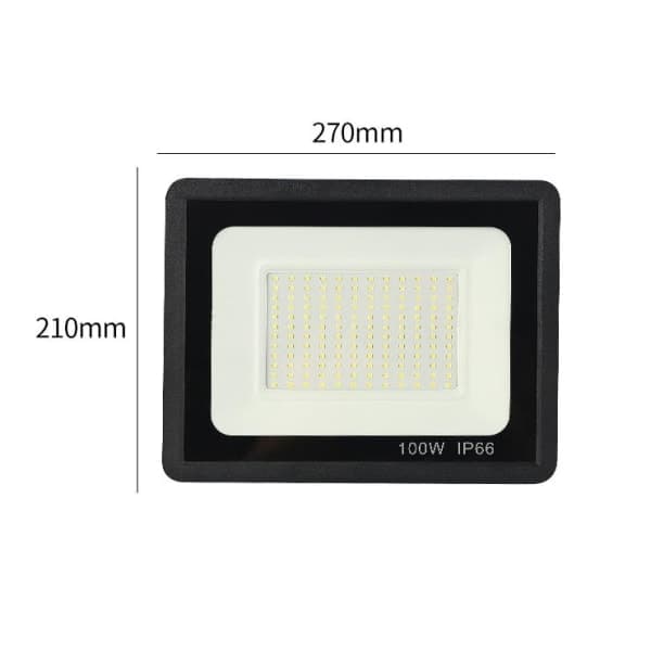 Outdoor LED Floodlight Waterproof Floodlight-100W, 270*210mm, 1 pc
