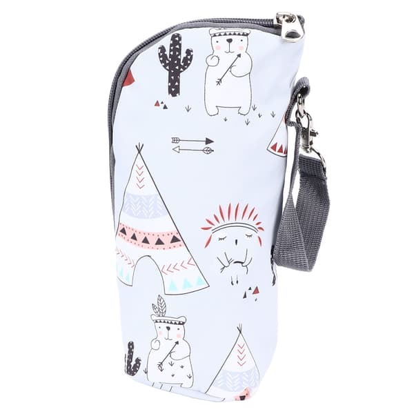 Bottle Bag Cute Pattern Comfortable Portable Insulated Baby Bottle Holder for Milk Drinks Stroller