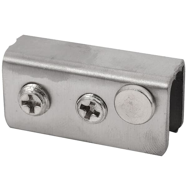 Rustfrit stål glasdør drejehængsel dobbelthovedet magnetisk låsesæt til 5-8 mm glasdør