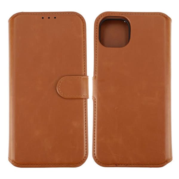 iPhone 15 Plus Pung Etui Magnet Rvelon - Brun Brun brun Brun brown