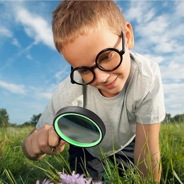 10x Magnifying Glass with Non-Slip Soft Rubber Grip and 75mm Magnifying Lens