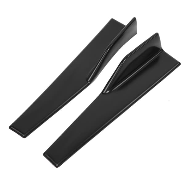 2 stk. Bil Universal Mat Sort Sideskørter Rocker Splitter Winglet Vinger Canard Diffuser