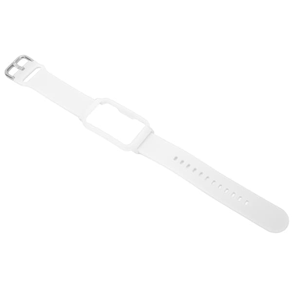 Watch Strap with Case 20mm Waterproof Soft Silicone Adjustable Size Lightweight for OPPO Free White + White Case