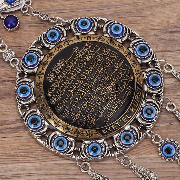 Islamisk Blå Ondt Øje Velsignelse Amulet Vægdekoration Beskyttelse Muslim