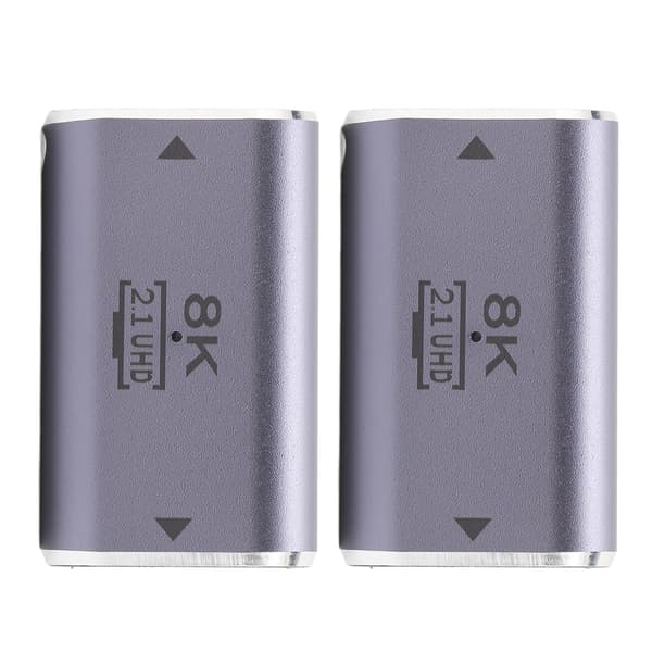 2 kpl HD Multimedia Interface naaras-naaras-liitinsovitin 3D 8K HD -jatkosovitin HDTV-laitteille Projektoreille