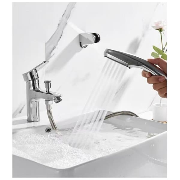 Etgrebsblander til badekar/bruser i krom, etgrebsblander til badekar Grå Grey
