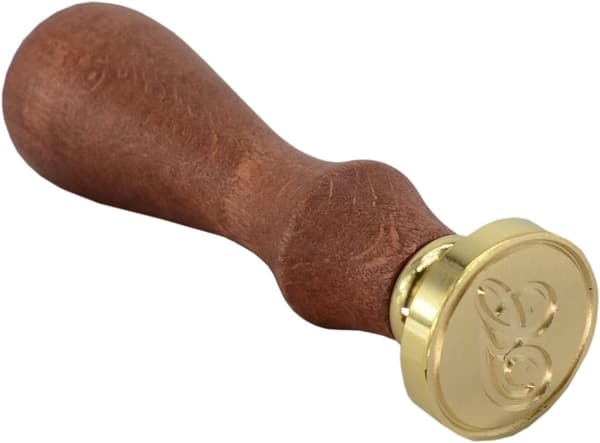 retro messinghode trehåndtak 26 bokstaver A-Z Alfabet initial voks klassisk forsegling voksseglstempel GZ2 (G) -