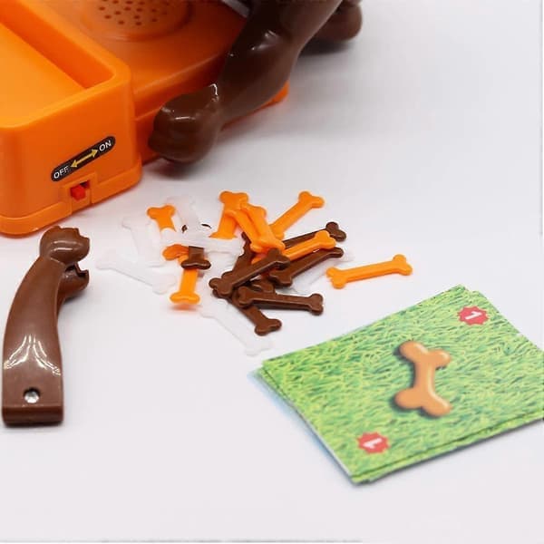 Väck inte hunden-spel, busiga leksaker, spökleksaker eller hundleksaker som biter i benen.
