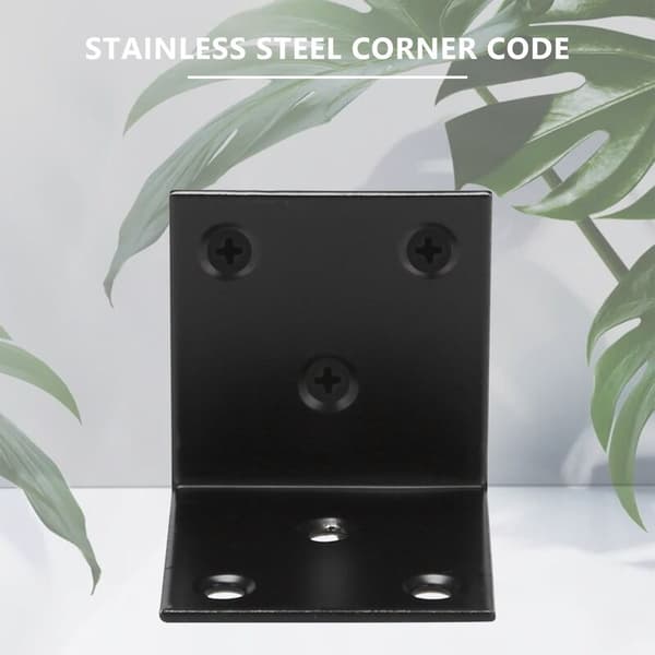 Stainless Steel Shelf, Plain Right Angle Bracket, Heavy Duty Metal L-Shaped Corner Shelf Bracket (16-Pack)