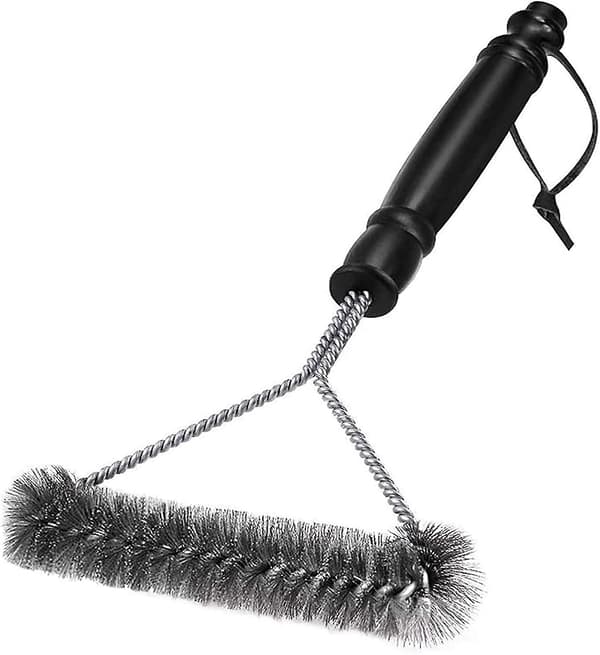 Grillrensebørste - Børster i rustfrit stål til hurtig og effektiv rengøring af alle grill (30 cm)