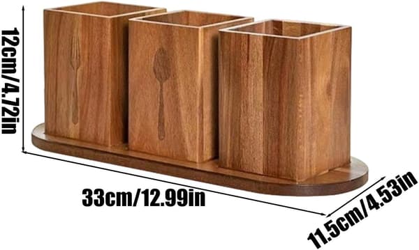 redskapsholder oppbevaring fra tre rustikk retro -