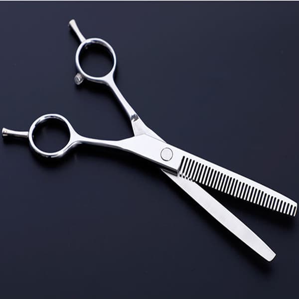 Dog Scissor Set with Trimming Scissors, Thinning Scissors, Curved Scissors and Comb Silver Silver