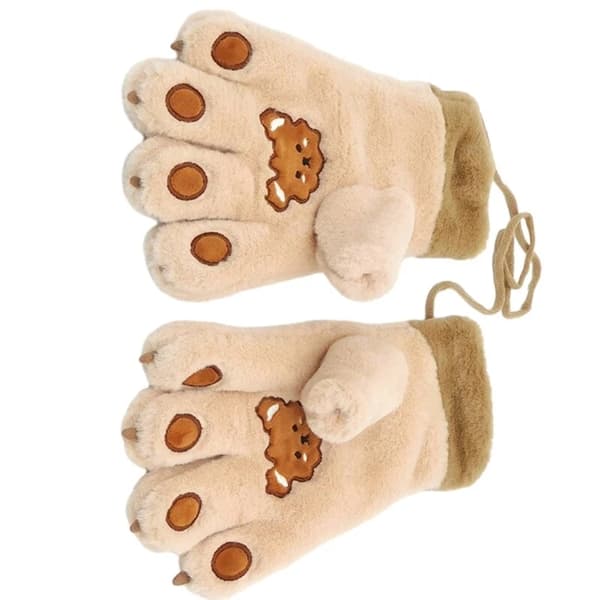 3 par vinterplyschhandskar Varma fluffiga handskar Modeaccessoar Handkläder