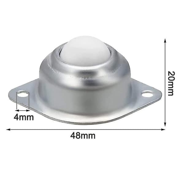 Små kuglelejeruller til transportbånd, tunge, 4 stk. (12,7 mm)