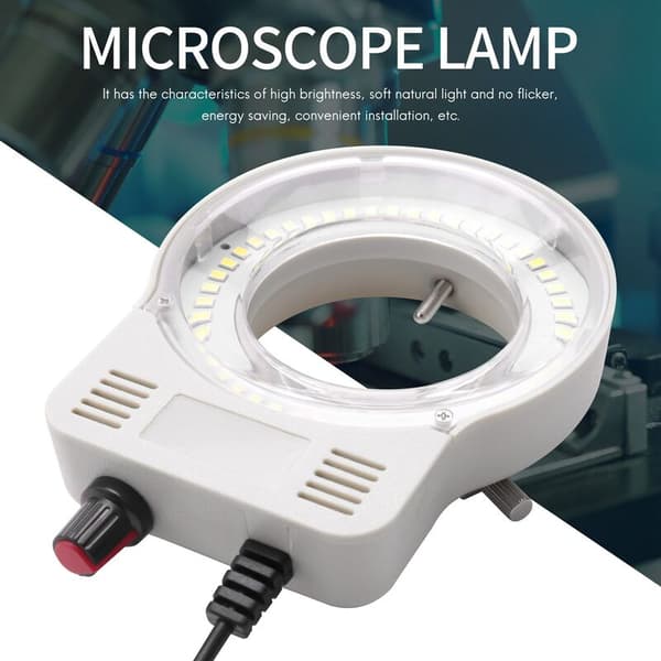 48 LED industriel mikroskopkamera lyskilde ringlampe lys belysning lampe justerbar lysstyrke USB-interface