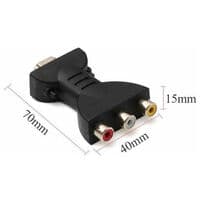 Komposit HDMI til 3 RCA Fuld HD Video 1080p af SCART Konverter Annonce