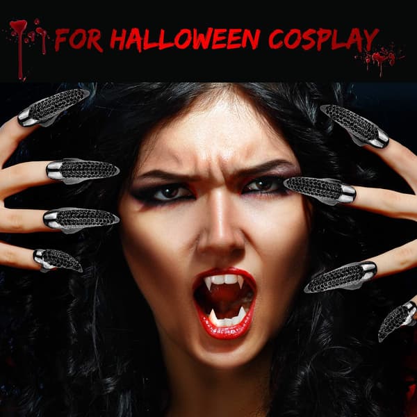 10 st Klo-ringar - Halloween Kostym Legering Strass Överdrivna