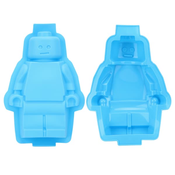 Robot Shaped Silicone Mold Ice Cube Tray Chocolate Fondant Cake Mold DIY Tool
