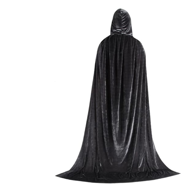 Mub- Fabriksfremstillet Cosplay-hættekappe Lang Fløjlskappe Vampyr Halloweenkostume 3 3 110cm 3 110cm