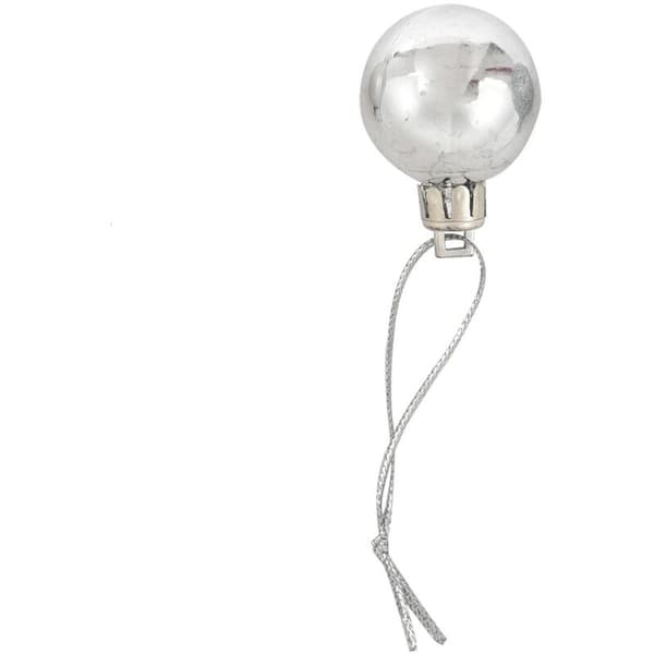 24 st glänsande XMAS-kulor enkel chic silver julgransprydnad