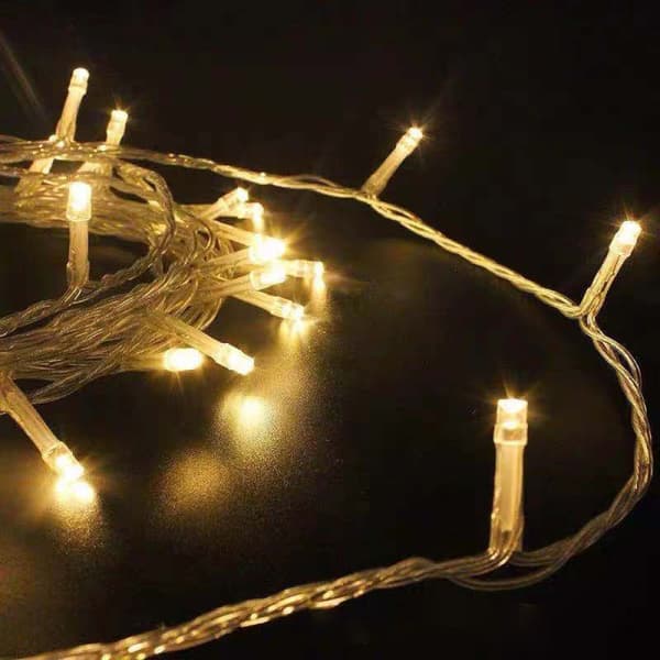 24M 200LEDS String Lights, LED String with Remote Control, Electric Operation, Waterproof for Indoor/Outdoor Use, Ideal for Christmas Lighting