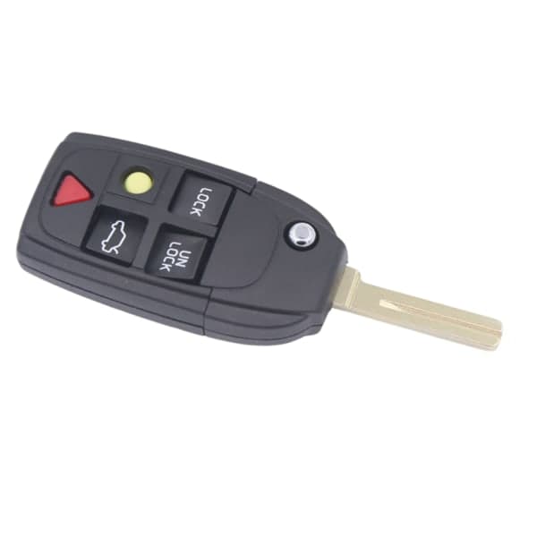 INF Bilnøkkeldeksel for Volvo 5 knapper svart