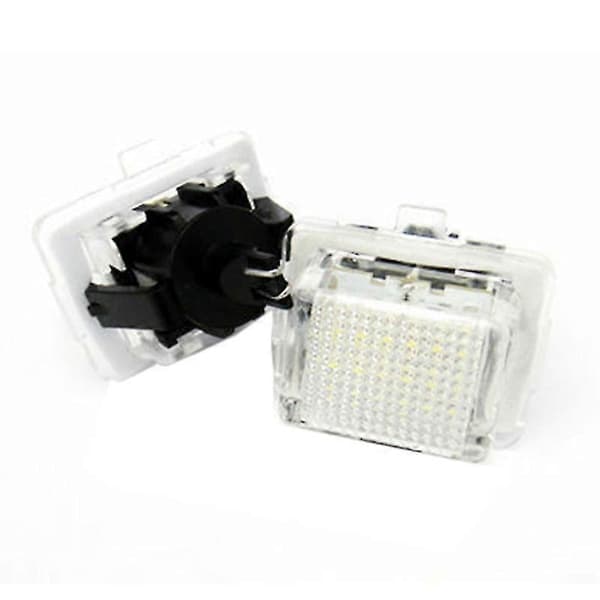 2 stk. bilnummerpladelys til - W204/w212/w216/w221/w207 18 LED hvide bagnummerpladelys