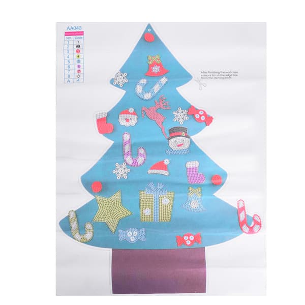 DIY 5D Diamond Painting Christmas Decoration Christmas Tree Window Decal Wall Sticker