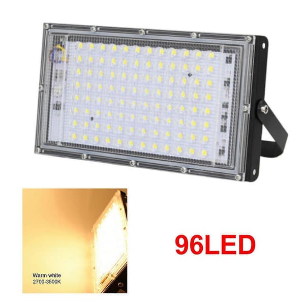 100W 96LED Floodlight Modul Projektør IP65 Udendørs Have Facadebelysning Have Køkken Gade L
