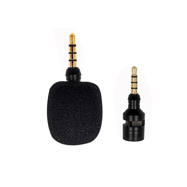 Mini Portable High-Sensitivity Condenser Microphone with 3.5mm Jack for Smartphone (3.5-4 Pole)