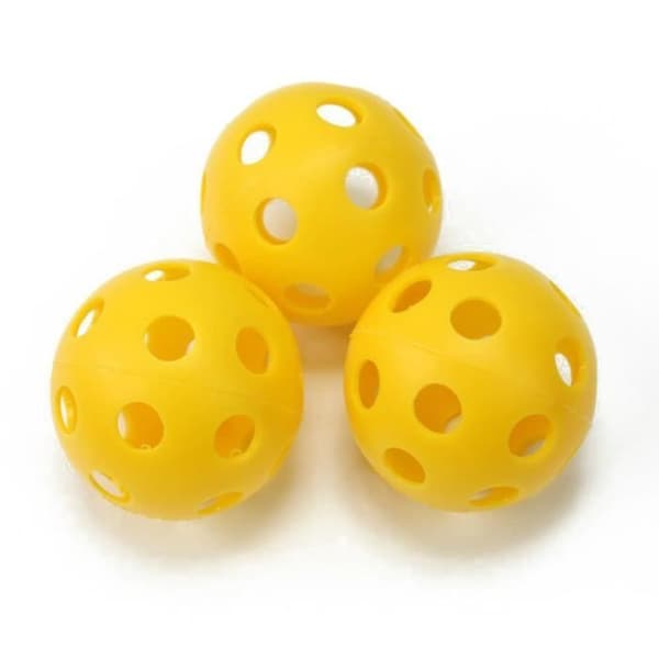 20 stk. hule golfbolde med luftcirkulation til træning (gul) GOLFBOL[DB]