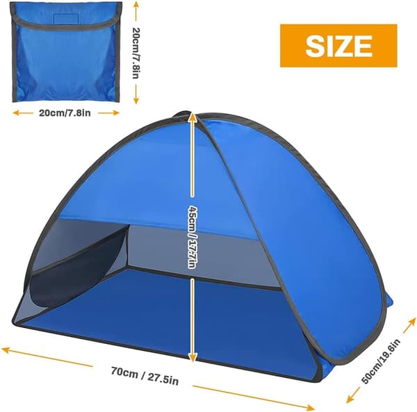 Rantateltta, Pop Up -rantateltta (27.56*19.69*17.7in) 1-2 hengelle