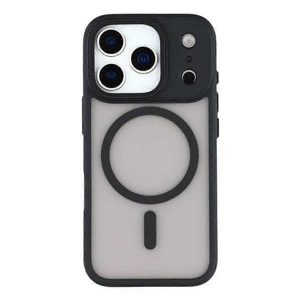 Kompatibelt deksel til iPhone 17 Pro Max, kompatibelt med MagSafe, TPU + PC-gummiert finish Gul Yellow