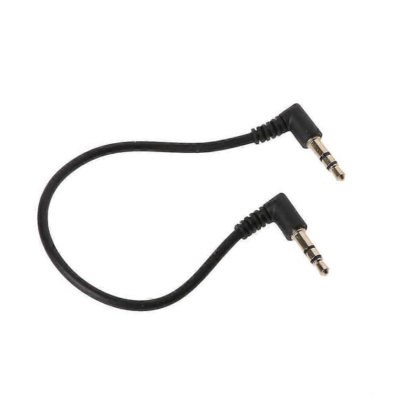 90 graders retvinklet 3,5 mm han-til-han stereo lydkabel til bil AUX