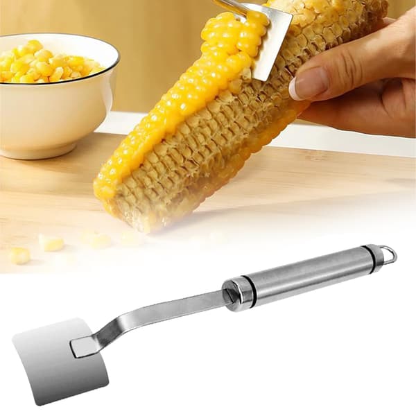 Maiskjernerfjerner i rustfritt stål med langt håndtak, ergonomisk, 3 stk. 3pcs
