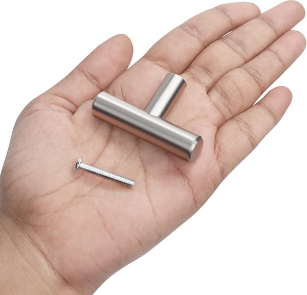 20-pak køkkengreb - 50 mm rustfrit stål T-formet