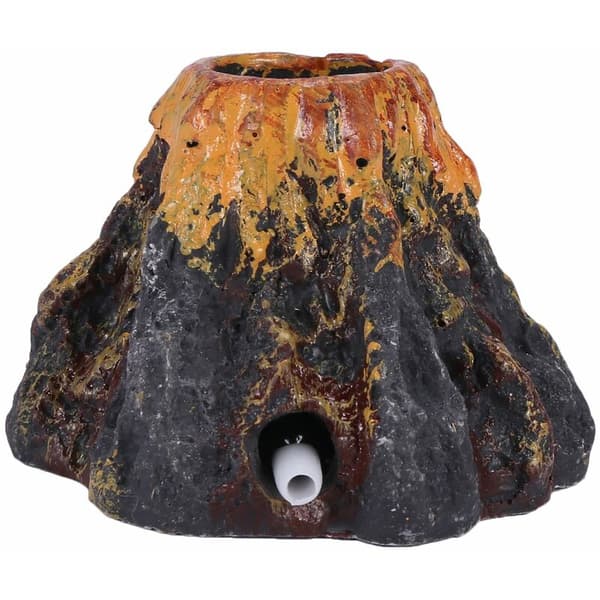 Volcano Shaped Aquarium Decoration Oxygen Pump Air Bubble Stone Air Pump Driven Aquarium Toy Fish Tank Ornament